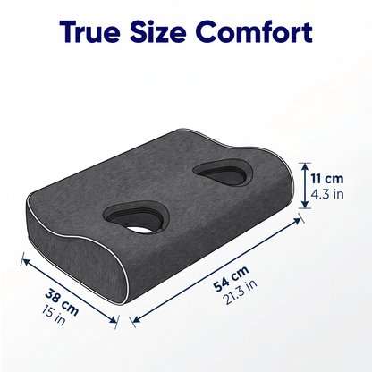 Arrowzoom Better Sleep 2 Ear Hole Memory Foam Pillow and Soundproof Ear Muffs KK1482 Pillow only