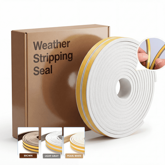 Stop Drafts & Noise in 5 Minutes — Self-Adhesive Door & Window Weather Stripping Seal (KK1154)