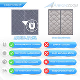 Magnetic Soundproof, Insulated and Blackout Window Curtain - KK1440