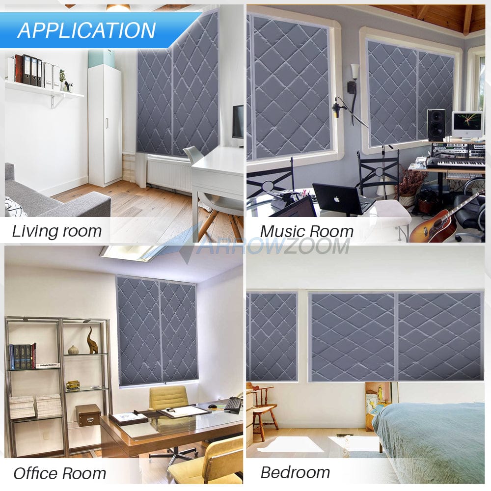 Magnetic Soundproof, Isulated and Blackout Window Curtain - KK1440