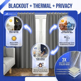 Soundproof Blackout Curtain PRO — Block Noise, Light & Drafts in Any Room (KK1251)
