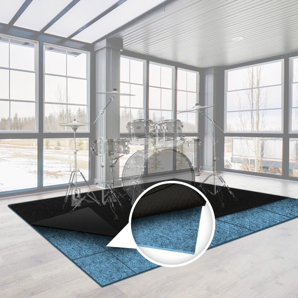 Arrowzoom Non-Slip Soundproof Floor Tiles, Rug Pad - KK1282 12 / Light Blue