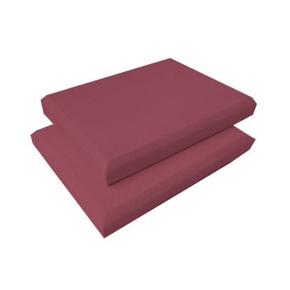 Arrowzoom Sound Absorbing Acoustic Fabric Wrapped Panel - 2 pcs - KK1205 30cm x 30cm x 2.5cm / 11.8x 11.8x  0.9 in / Burgundy