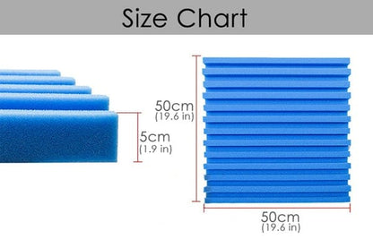 Arrowzoom Acoustic Foam Metro Striped Ceiling - Black x Blue Bundle - KK1041