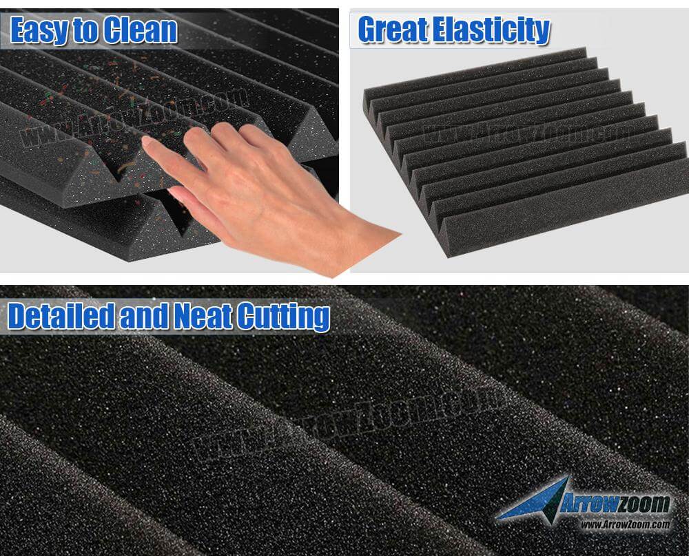 Arrowzoom Acoustic Panel Flat Bevel Tile - Solid Colors - KK1039