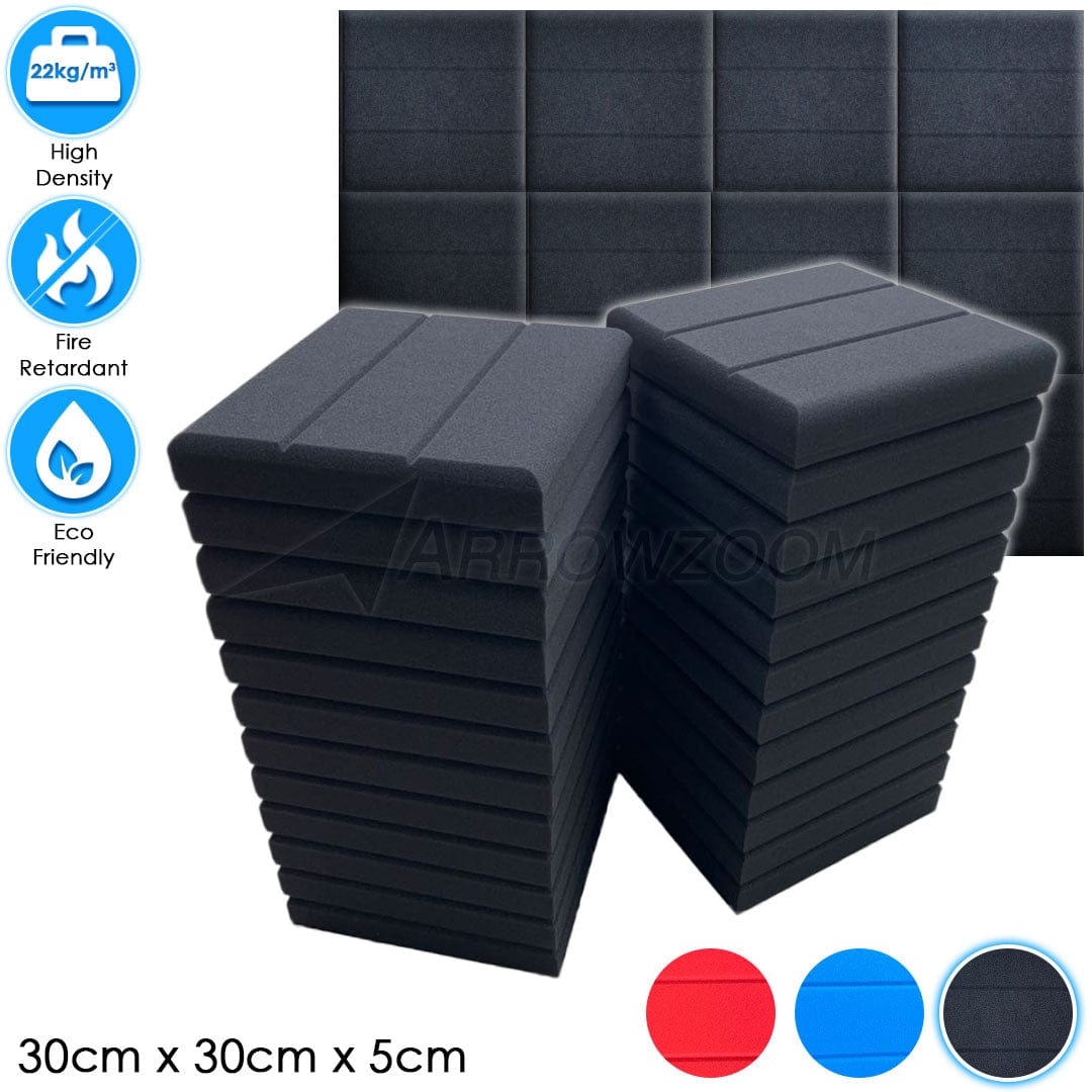 Arrowzoom™ PRO Series Soundproof Foam - Brick Pro - KK1197 Black / 24 pieces