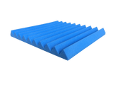 Arrowzoom Acoustic Wedge Tiles Foam - Solid Colors - KK1134 Blue / 1 Piece - 50 x 50 x 5 cm / 20 x 20 x 2 in