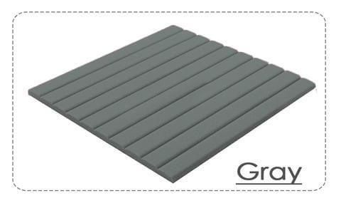 Arrowzoom Acoustic Flat Wedge Foam - Solid Colors - KK1035 - Size: 12 PIECES - 25 X 25 X 2 CM -  - Arrowzoom