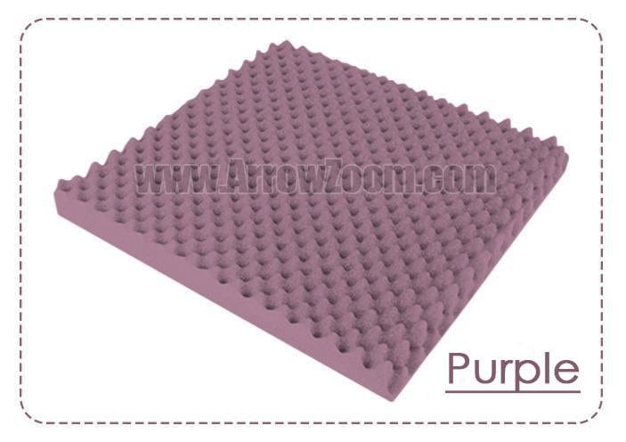 New 12 Pcs Pearl White and Purple Bundle Egg Crate Convoluted Acoustic Tile Panels Sound Absorption Studio Soundproof Foam KK1052