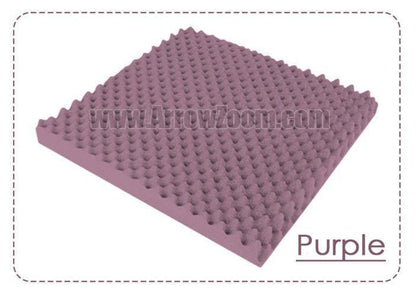 New 12 Pcs Pearl White and Purple Bundle Egg Crate Convoluted Acoustic Tile Panels Sound Absorption Studio Soundproof Foam KK1052