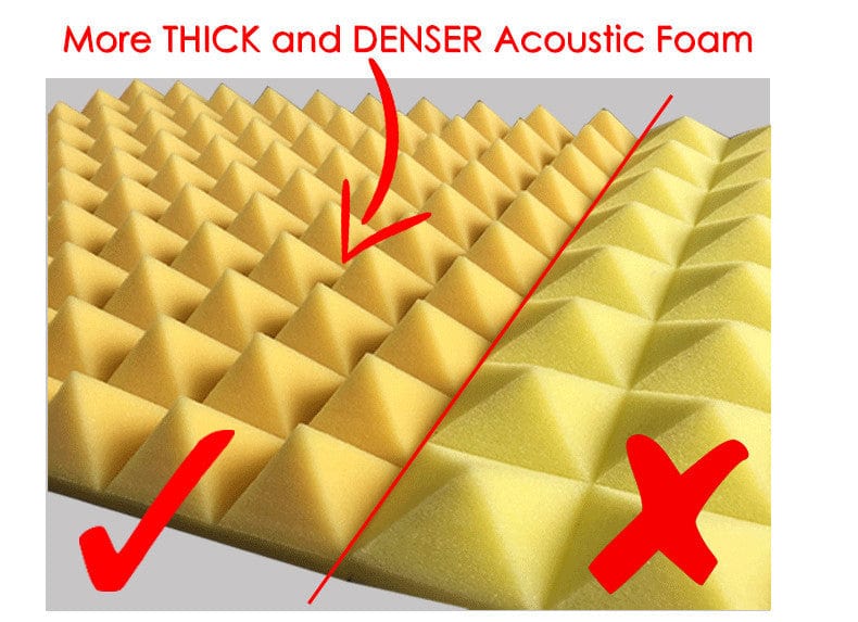 New 12 Pcs Pearl White and Red Bundle Egg Crate Convoluted Acoustic Tile Panels Sound Absorption Studio Soundproof Foam KK1052