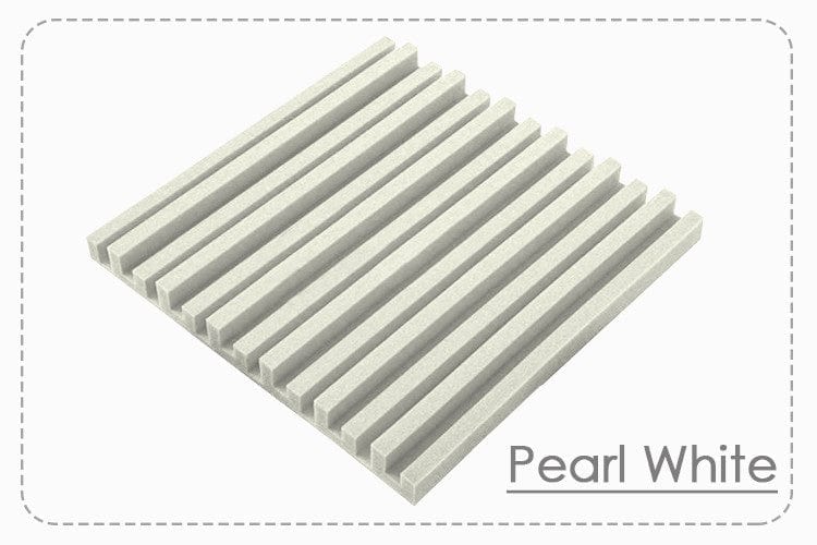 New 24 pcs Pearl White and Burgundy Bundle Metro Striped Ceiling Insulation Acoustic Panels Sound Absorption Studio Soundproof Foam KK1041