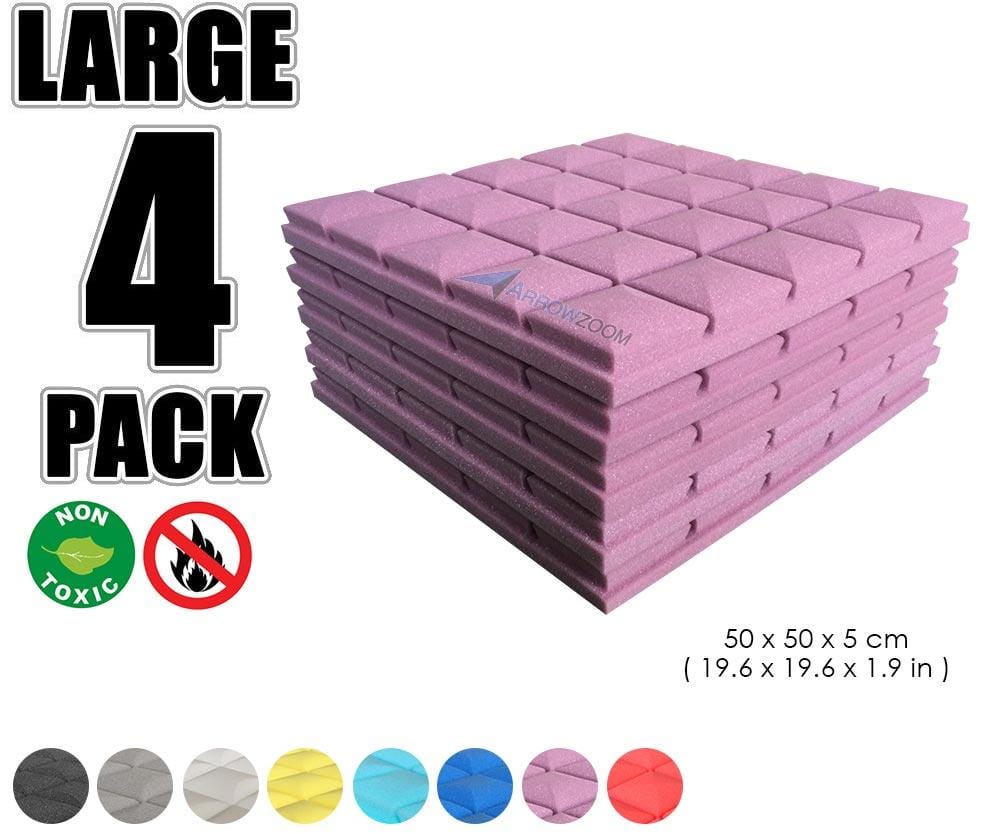 New 4 pcs Bundle Hemisphere Grid Type Acoustic Panels Sound Absorption Studio Soundproof Foam 8 Colors KK1040