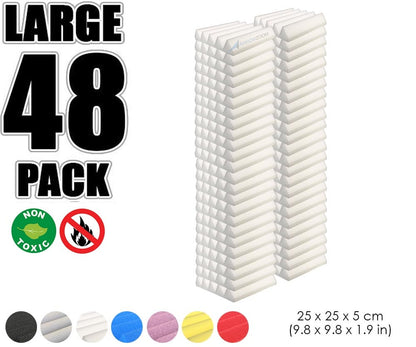 New 48 pcs Wedge Tiles Acoustic Panels Sound Absorption Studio Soundproof Foam 7 Colors KK1134