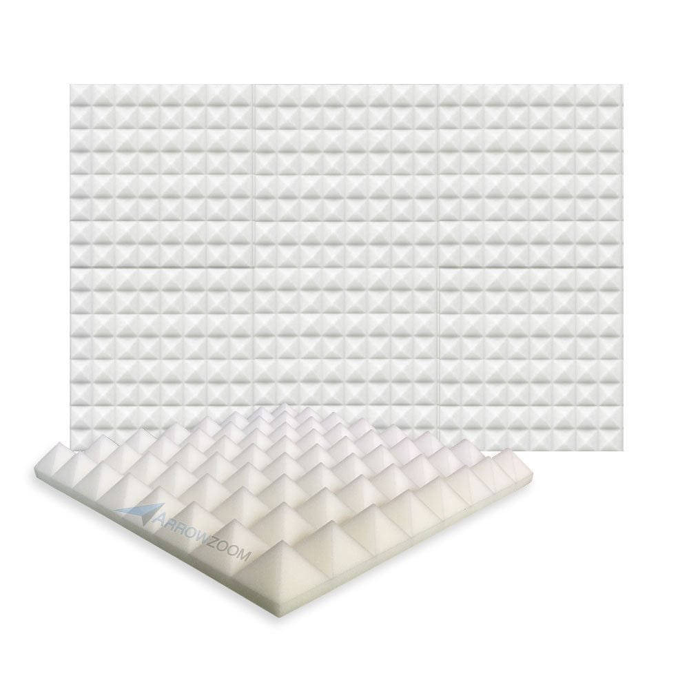 New 6 Pcs Bundle Pyramid Tiles Acoustic Panels Sound Absorption Studio Soundproof Foam 8 Colors KK1034 Arrowzoom.