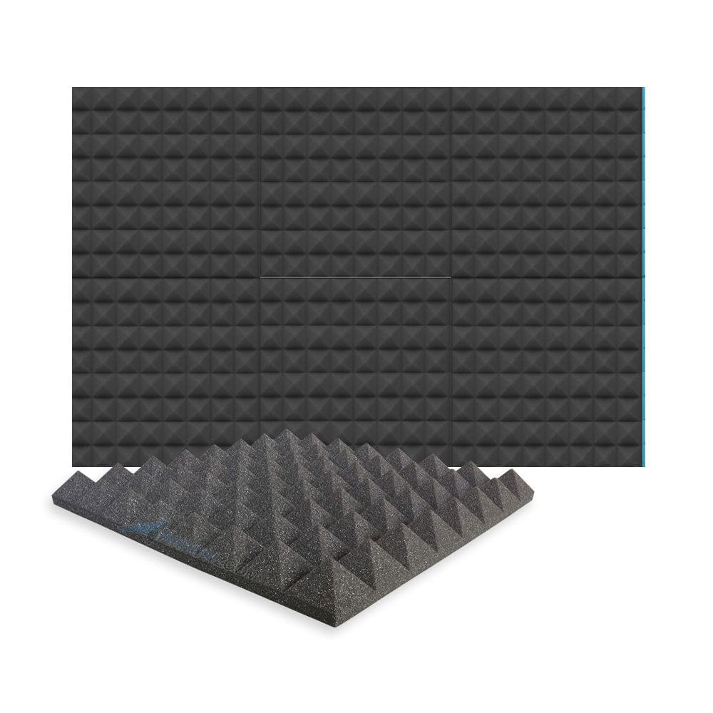 New 6 Pcs Bundle Pyramid Tiles Acoustic Panels Sound Absorption Studio Soundproof Foam 8 Colors KK1034 Arrowzoom.