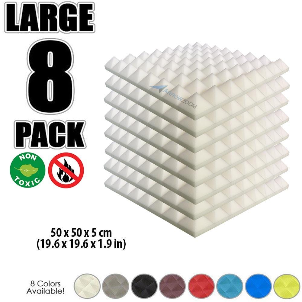 New 8 pcs Bundle Pyramid Tiles Acoustic Panels Sound Absorption Studio Soundproof Foam 8 Colors KK1034