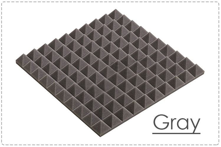 New 12 pcs Bundle Pyramid Adhesive Backed Tiles Acoustic Panels Sound Absorption Studio Soundproof Foam 7 Colors KK1053 Arrowzoom.
