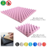 Arrowzoom Egg Crate Adhesive Backed Series Acoustic Foam - Solid Colors - KK1219 Burgundy / 1 Piece 25 x 25 x 3cm /9.8 X 9.8 X 1.1 in