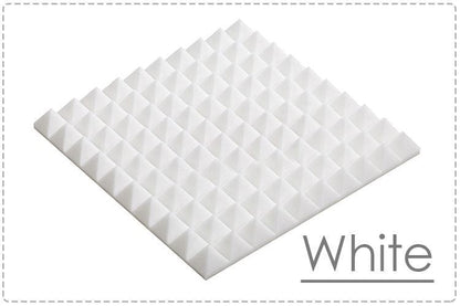 New 12 pcs Bundle Pyramid Adhesive Backed Tiles Acoustic Panels Sound Absorption Studio Soundproof Foam 7 Colors KK1053 Arrowzoom.
