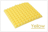 New 6 pcs Bundle Pyramid Adhesive Backed Tiles Acoustic Panels Sound Absorption Studio Soundproof Foam 7 Colors KK1053 Arrowzoom.
