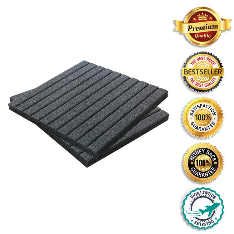 New 8 pcs Bundle Wedge Adhesive Backed Tiles Acoustic Panels Sound Absorption Studio Soundproof Foam 7 Colors KK1054