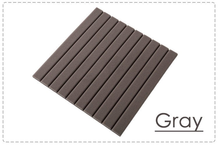 New 8 pcs Bundle Wedge Adhesive Backed Tiles Acoustic Panels Sound Absorption Studio Soundproof Foam 7 Colors KK1054