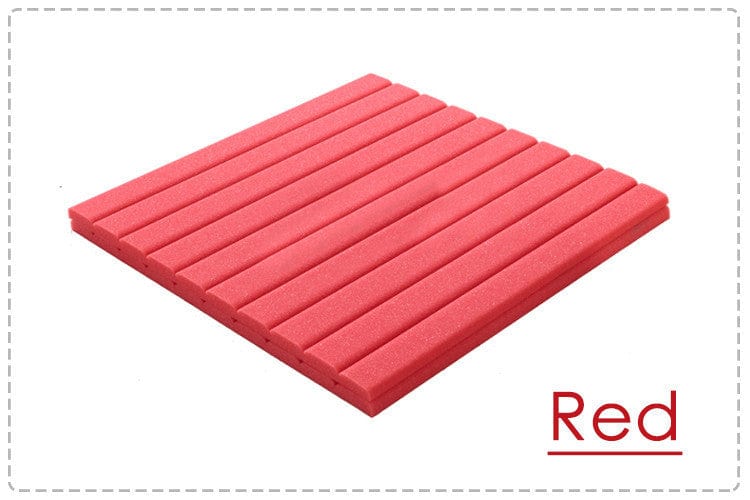 New 8 pcs Bundle Wedge Adhesive Backed Tiles Acoustic Panels Sound Absorption Studio Soundproof Foam 7 Colors KK1054