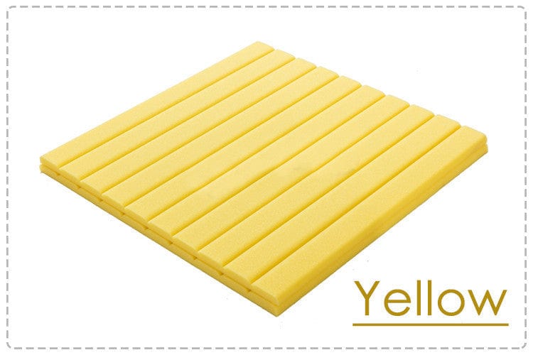 New 8 pcs Bundle Wedge Adhesive Backed Tiles Acoustic Panels Sound Absorption Studio Soundproof Foam 7 Colors KK1054