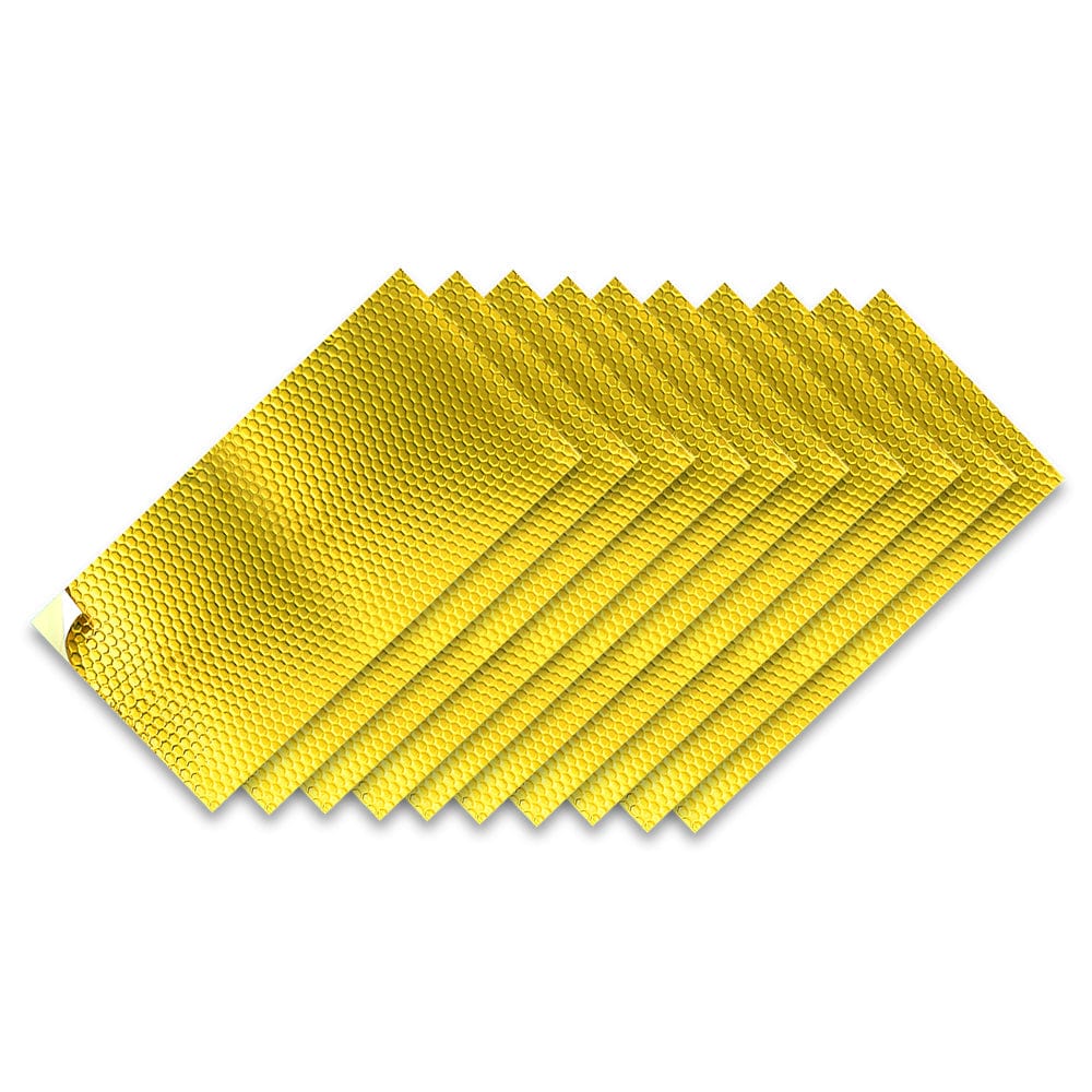 Arrowzoom Self-Adhesive Butyl Sound Deadening Mat - KK1148 Gold / 10 PACK