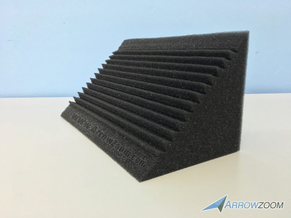 Arrowzoom 8 PCS Multi-Cut Bass Trap Acoustic Panels Sound Absorption Studio Soundproof Foam KK1169