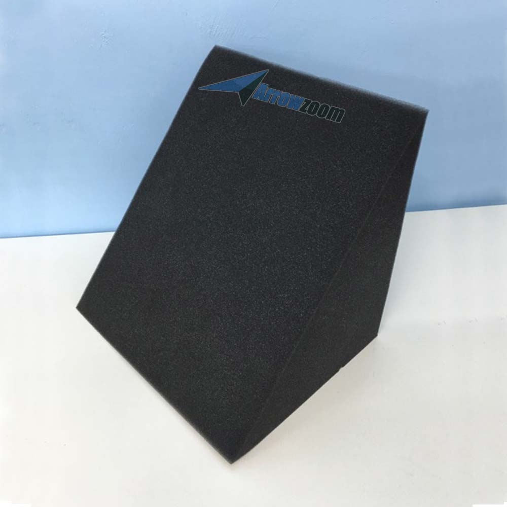 Arrowzoom 8 Pcs Triangle Corner Bass Trap Acoustic Foam for Room Audio Isolation and Studio Soundproofing 2 Sizes KK1161