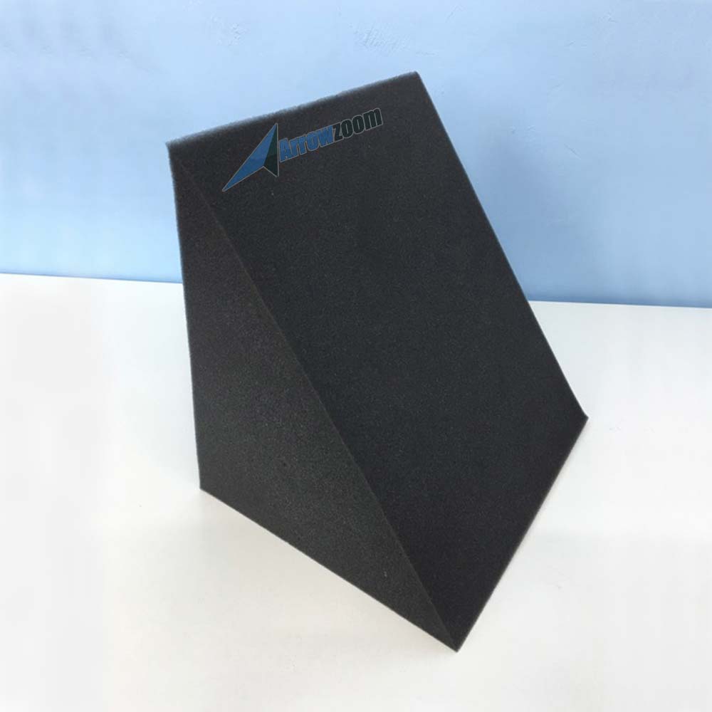 Arrowzoom 8 Pcs Triangle Corner Bass Trap Acoustic Foam for Room Audio Isolation and Studio Soundproofing 2 Sizes KK1161