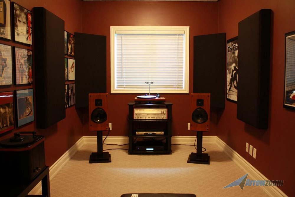 Arrowzoom 8 Pcs Triangle Corner Bass Trap Acoustic Foam for Room Audio Isolation and Studio Soundproofing 2 Sizes KK1161