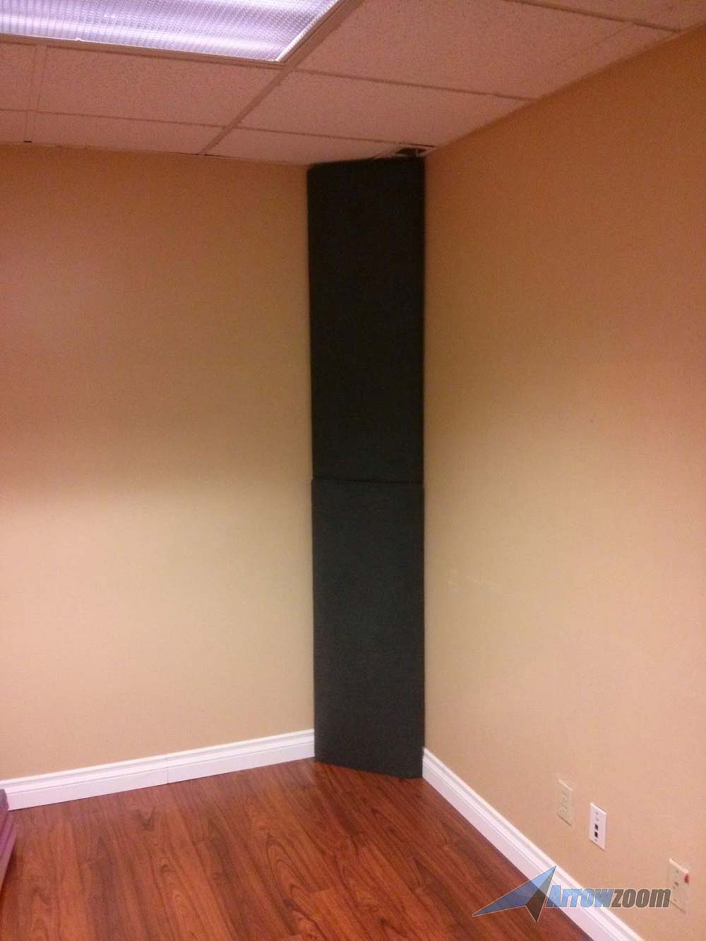 Arrowzoom 8 Pcs Triangle Corner Bass Trap Acoustic Foam for Room Audio Isolation and Studio Soundproofing 2 Sizes KK1161