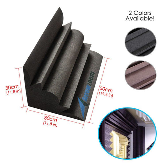 New Bass Trap Acoustic Panels Sound Absorption Studio Soundproof Foam 2 Colors KK1036 Black