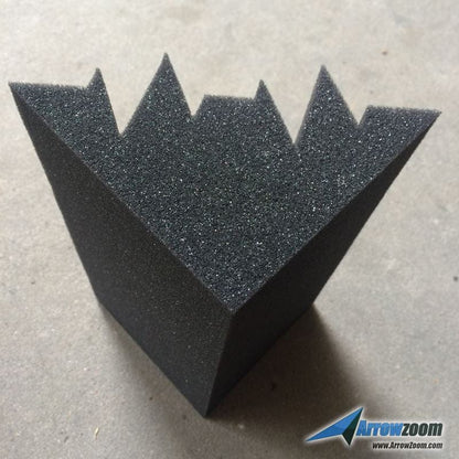 New 24 Pcs Bundle Black Bass Trap Acoustic Panels Sound Absorption Studio Soundproof Foam 2 Colors KK1133