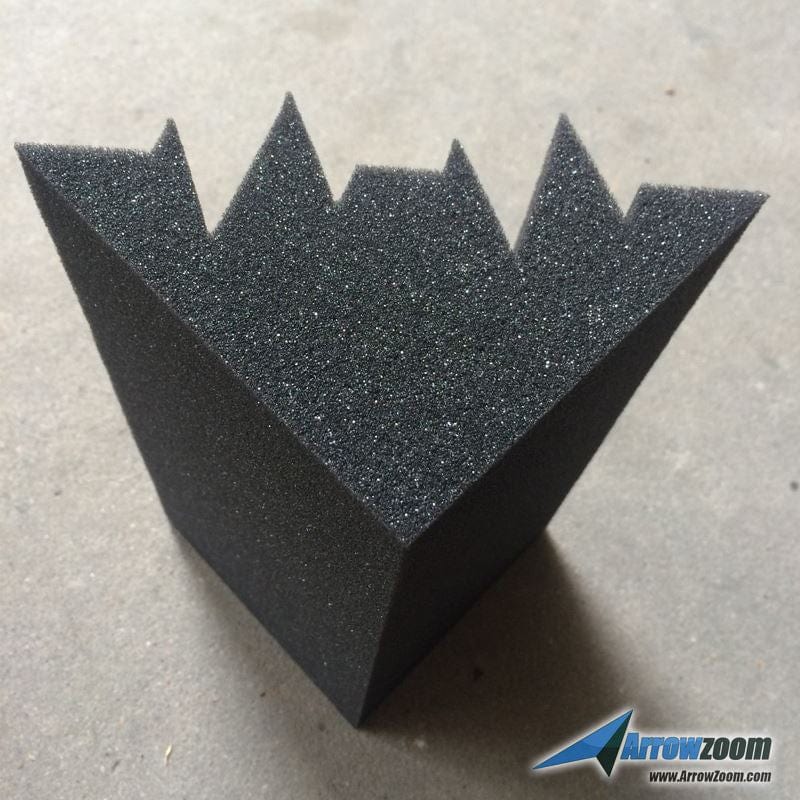 New 8 Pcs Bundle Black Bass Trap Acoustic Panels Sound Absorption Studio Soundproof Foam 2 Colors KK1133