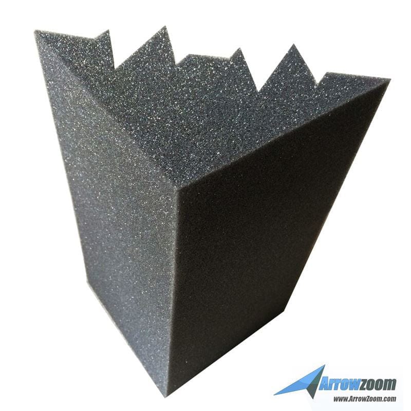 New 8 Pcs Bundle Black Bass Trap Acoustic Panels Sound Absorption Studio Soundproof Foam 2 Colors KK1133
