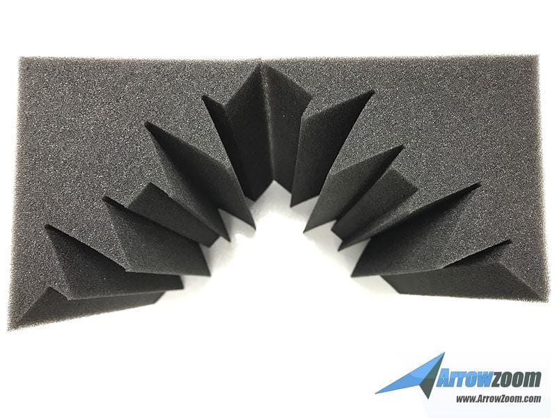 New 8 Pcs Bundle Black Bass Trap Acoustic Panels Sound Absorption Studio Soundproof Foam 2 Colors KK1133