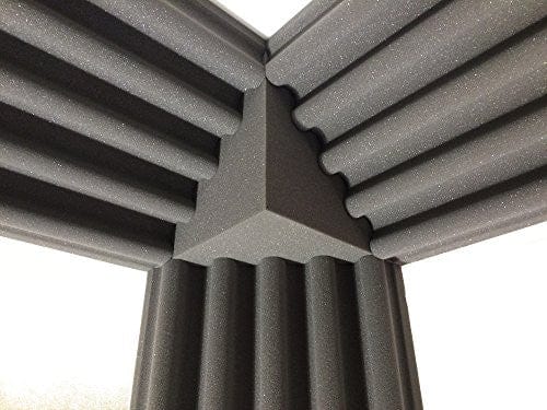 New 8 pcs Cube Corner Bass Trap Block Set Acoustic Panels Sound Absorption Studio Soundproof Foam 20 x 20 x 20 cm KK1135
