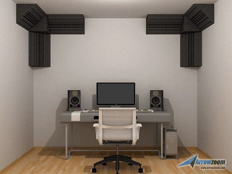 New 8 pcs Cube Corner Bass Trap Block Set Acoustic Panels Sound Absorption Studio Soundproof Foam 20 x 20 x 20 cm KK1135