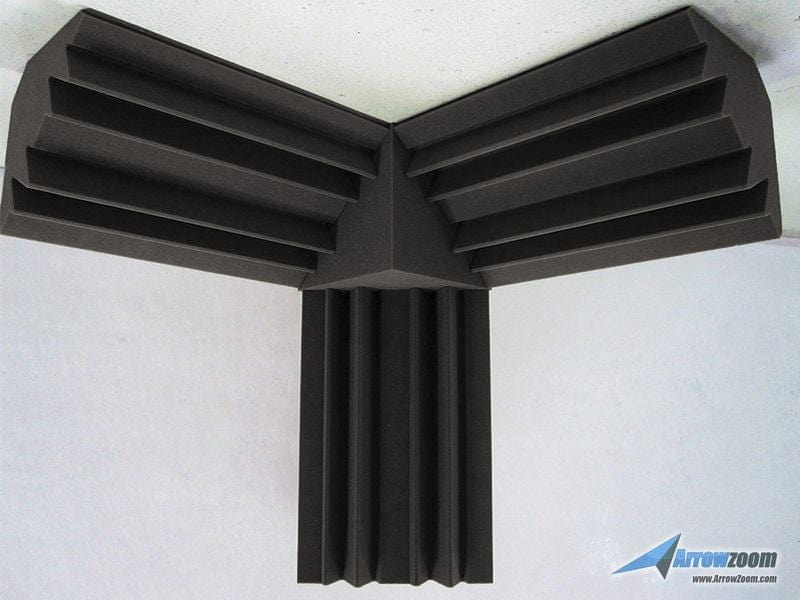 New 8 pcs Cube Corner Bass Trap Block Set Acoustic Panels Sound Absorption Studio Soundproof Foam 20 x 20 x 20 cm KK1135