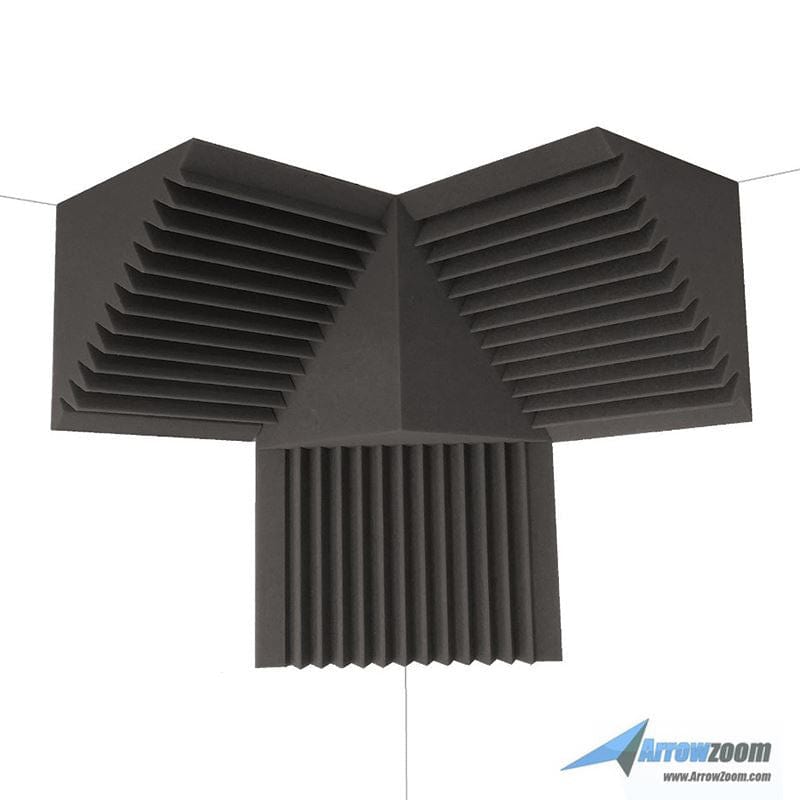 New 8 pcs Cube Corner Bass Trap Block Set Acoustic Panels Sound Absorption Studio Soundproof Foam 20 x 20 x 20 cm KK1135