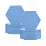 Arrowzoom Hexagon Felt Sound Absorbing Wall Panel - Solid Color - KK1224 Baby Blue / 24 pieces - 17 x 20 x 1cm