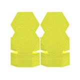 Arrowzoom Hexagon Felt Sound Absorbing Wall Panel - Solid Color - KK1224 Yellow / 48 pieces - 17 x 20 x 1cm