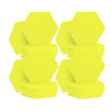 Arrowzoom Hexagon Felt Sound Absorbing Wall Panel - Solid Color - KK1224 Yellow / 48 pieces - 26 x 30 x 1cm