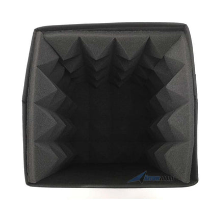 Arrowzoom Portable Microphone Isolation Box - Studio Voice Booth - KK1159 Black