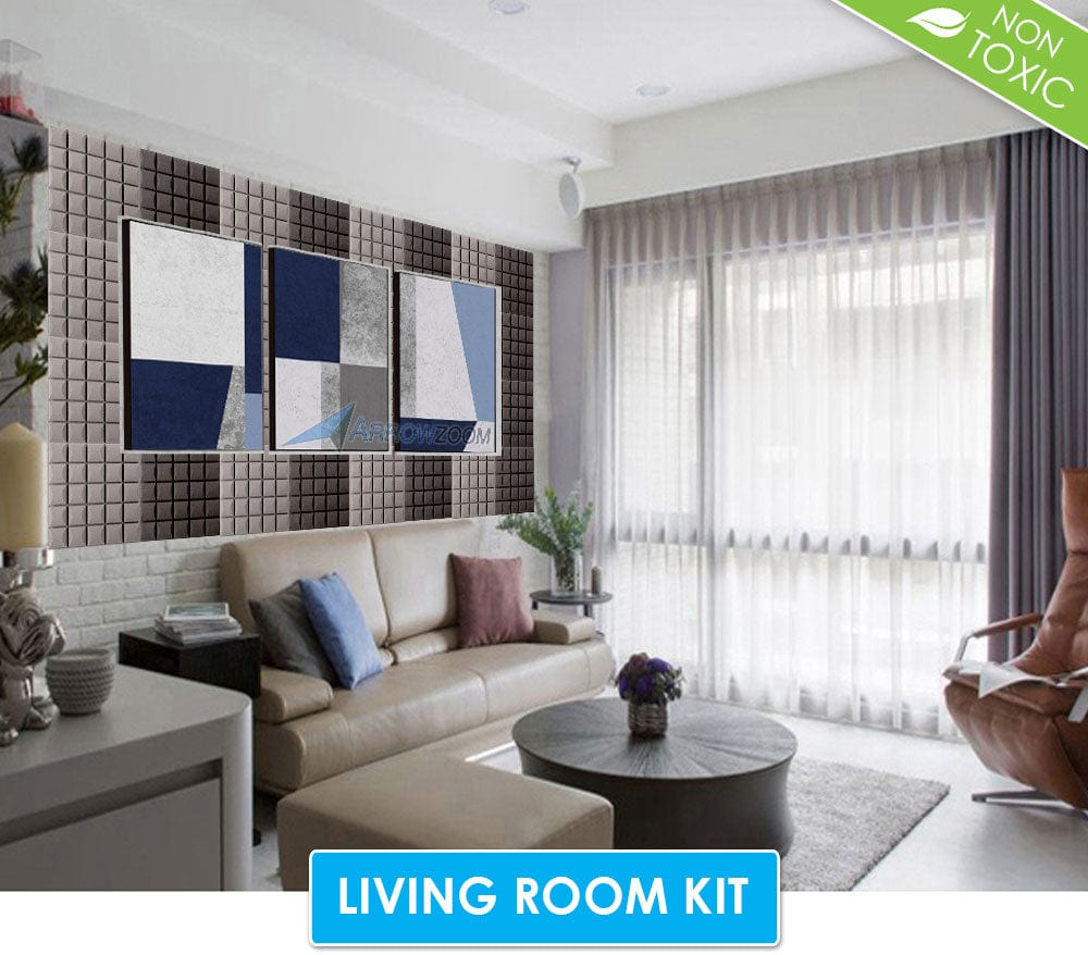 Arrowzoom Comfortable Living Room Kit - All in One Acoustic Panels - KK1183