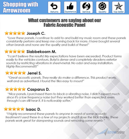 Arrowzoom 8 Pcs BLUE Color Eco-friendly Acoustic Textured Fabric Sound Echo Quiet Absorption Fire Retardant Panels KK1152